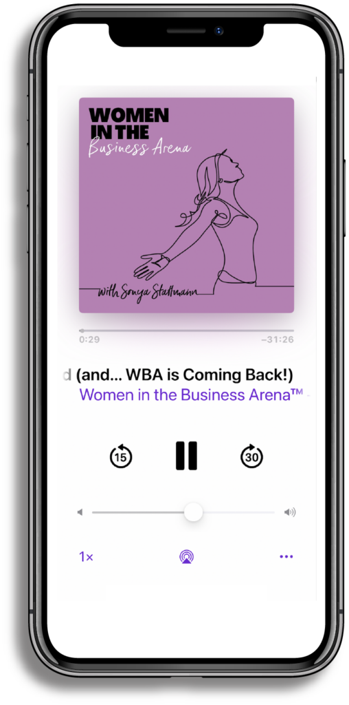 Women in business podcast phone