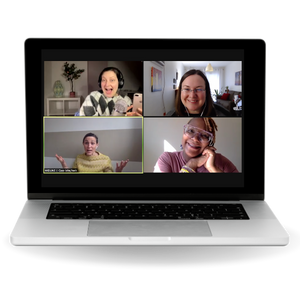 Image of computer showing virtual corporate speaking
