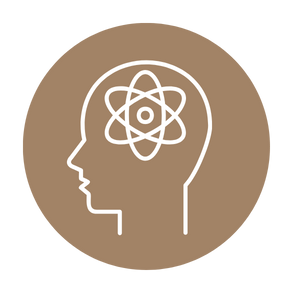 Icon of head and brain activity to illustrate philosophy of corporate wellness speaker