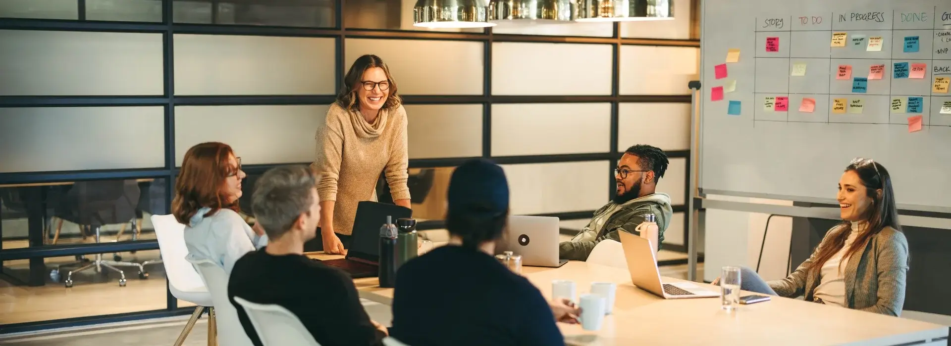 Facilitated team discussion focused on leadership, wellbeing, and sustainable performance in the workplace