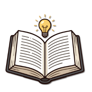 illustration of book with light bulb representing nervous system regulation education in the burnout recovery roadmap