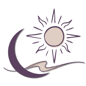 illustration of sun and moon representing days of support in a one-to-one retreat