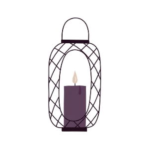 illustration of lantern representing being guided by a master facilitator