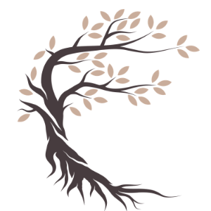 Tree with roots illustration, sustainable founder performance and mental health
