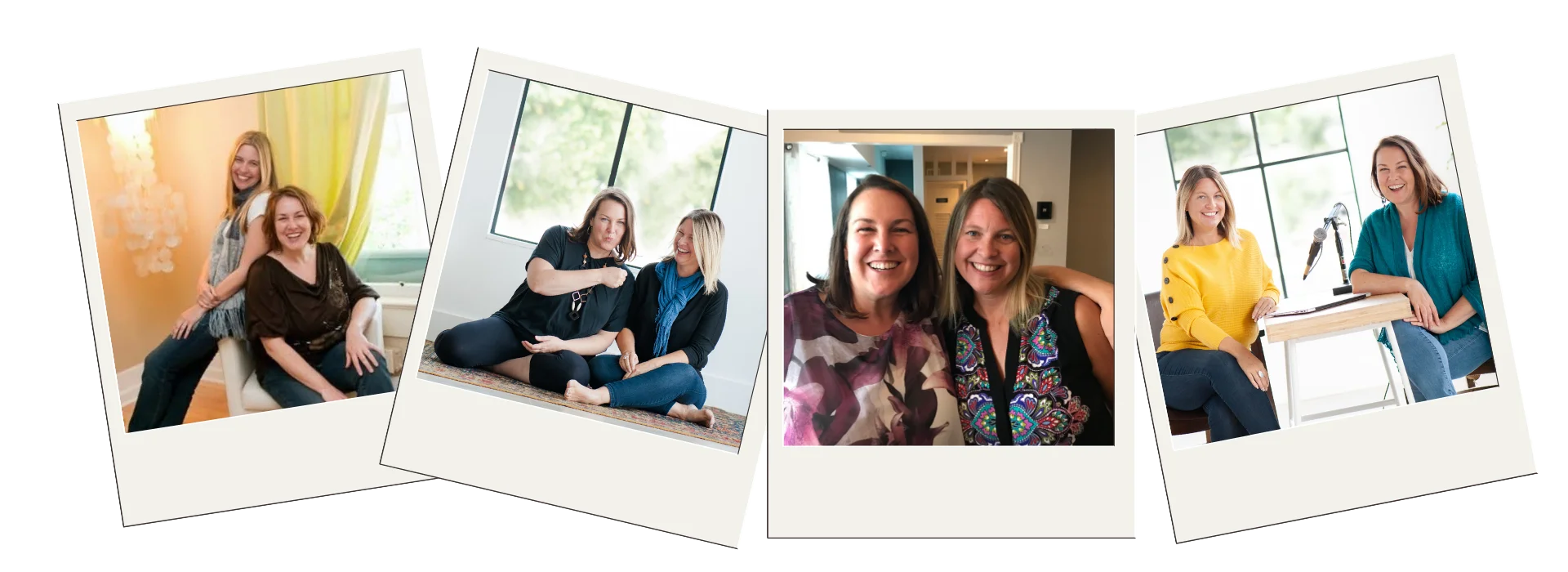 photo collage of Laura and Sonya on the Women in the Business Arena podcast
